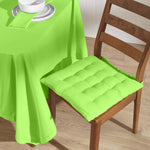 Plain Cotton Fabric 4 Napkins Set | 45cm x 45cm | Lime Green