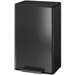 HOMCOM 45l Kitchen Bin, Pedal Bin With Soft-close Lid, Removable Bucket