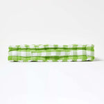 Block Check Cotton Gingham Floor Cushion | 50cm x 50cm | Green