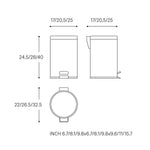 Bathroom Or Kitchen Bin 12l Silver Anti-corrosion Architect S+ Collection
