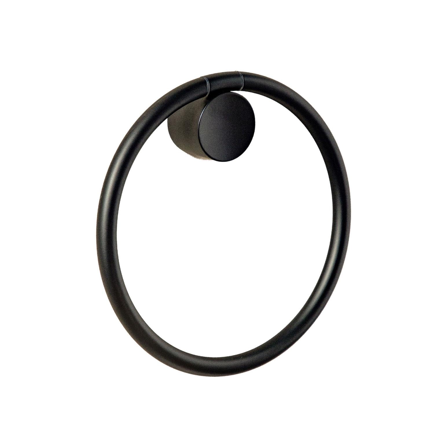 Towel Ring, 20cm Diam, Black, Award-winning Design, Geyser Collection