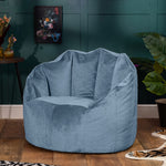 Sirena Scallop Chair Bean Bag | Blue
