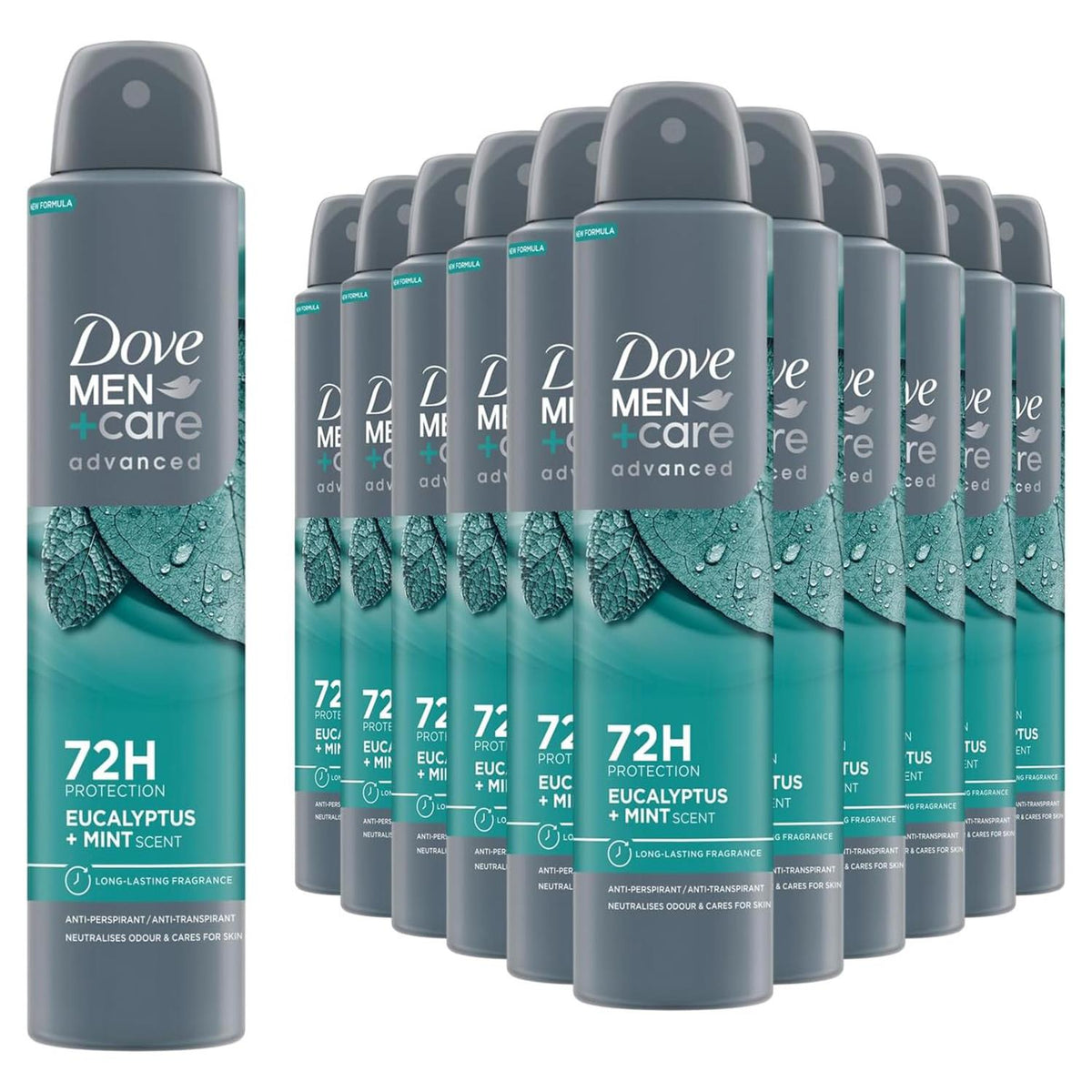 Advanced Anti-perspirant Deodorant Spray Eucalyptus + Mint, 12x200ml | Set of 12