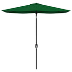 2x3m Rectangular Parasol Patio Outdoor Table Umbrella | Green