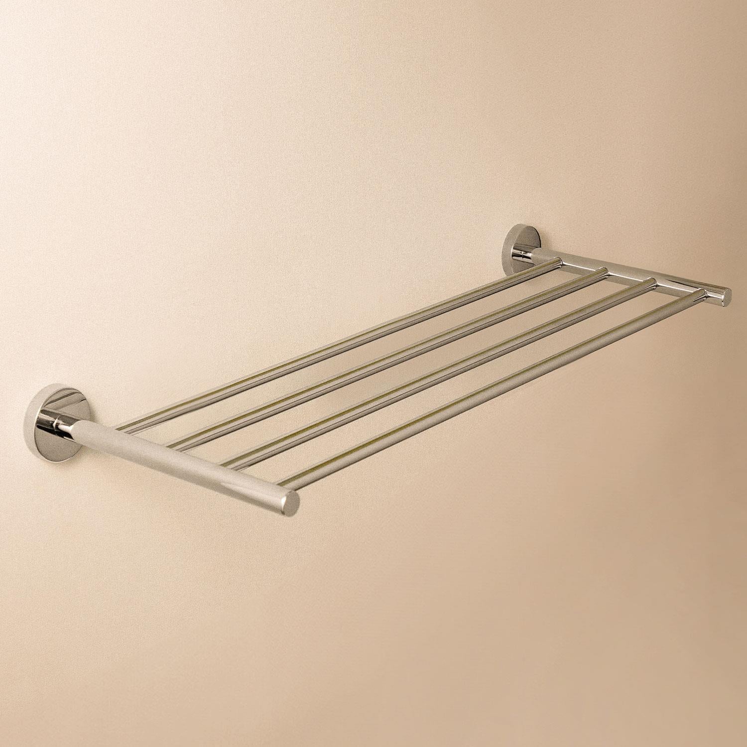 Towel Rack And Towel Shelf, Silver Chrome, 60cm, Start Collection