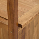 Outsunny 2 Seater Wood Garden Storage Bench Outdoor Storage Box