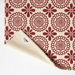 Cassia Red Cotton Geometric Rug | 150cm x 220cm | Red