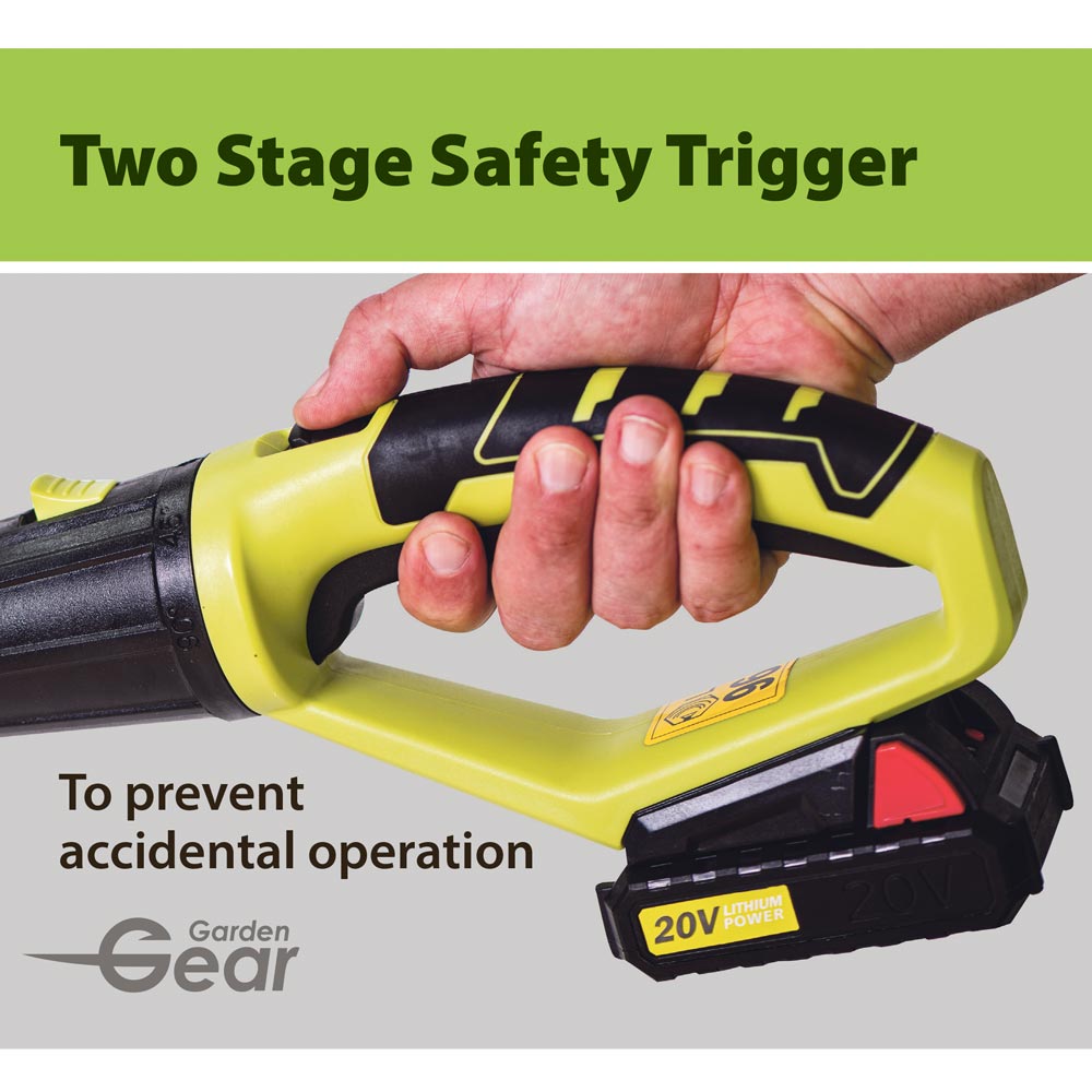 Garden Gear 20v Telescopic Hedge Trimmer + 20v Battery, Charger, Blade Cover And Shoulder Harness
