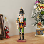 Wooden Nutcracker Soldier Figurine Christmas Ornament With Trumpet