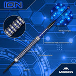 Ion Darts - Steel Tip - 95% Tungsten | 30g | Blue