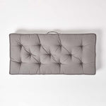 Cotton 2 Seater Booster Cushion | 50cm x 100cm | Charcoal Grey
