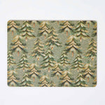 HOMESCAPES Xmas Forest Placemats & Coasters, Set Of 8