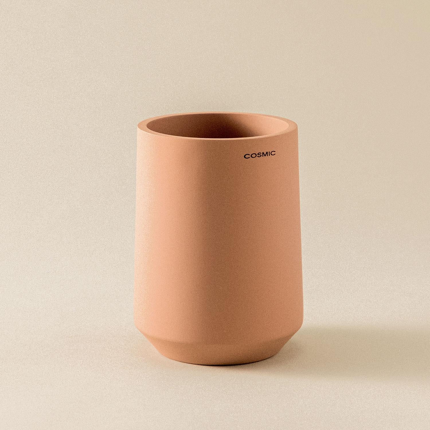 Toothbrush Holder, Big Capacity, Durable, Polyresin, Blossom Pink, Saona