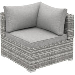 Pe Rattan Wicker Corner Sofa Garden Single Sofa Chair