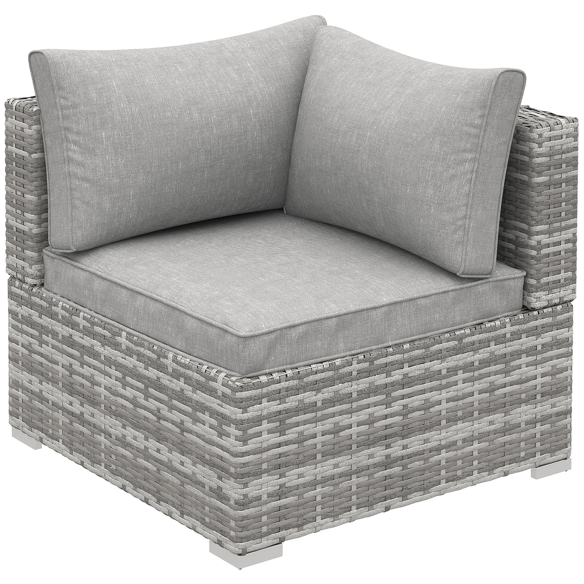 Pe Rattan Wicker Corner Sofa Garden Single Sofa Chair