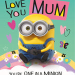 Despicable Me Minions 'love You Mum' Mother's Day Card Official Product