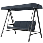 Outsunny 3 Seater Garden Swing Chair W/ Adjustable Canopy And Cushion