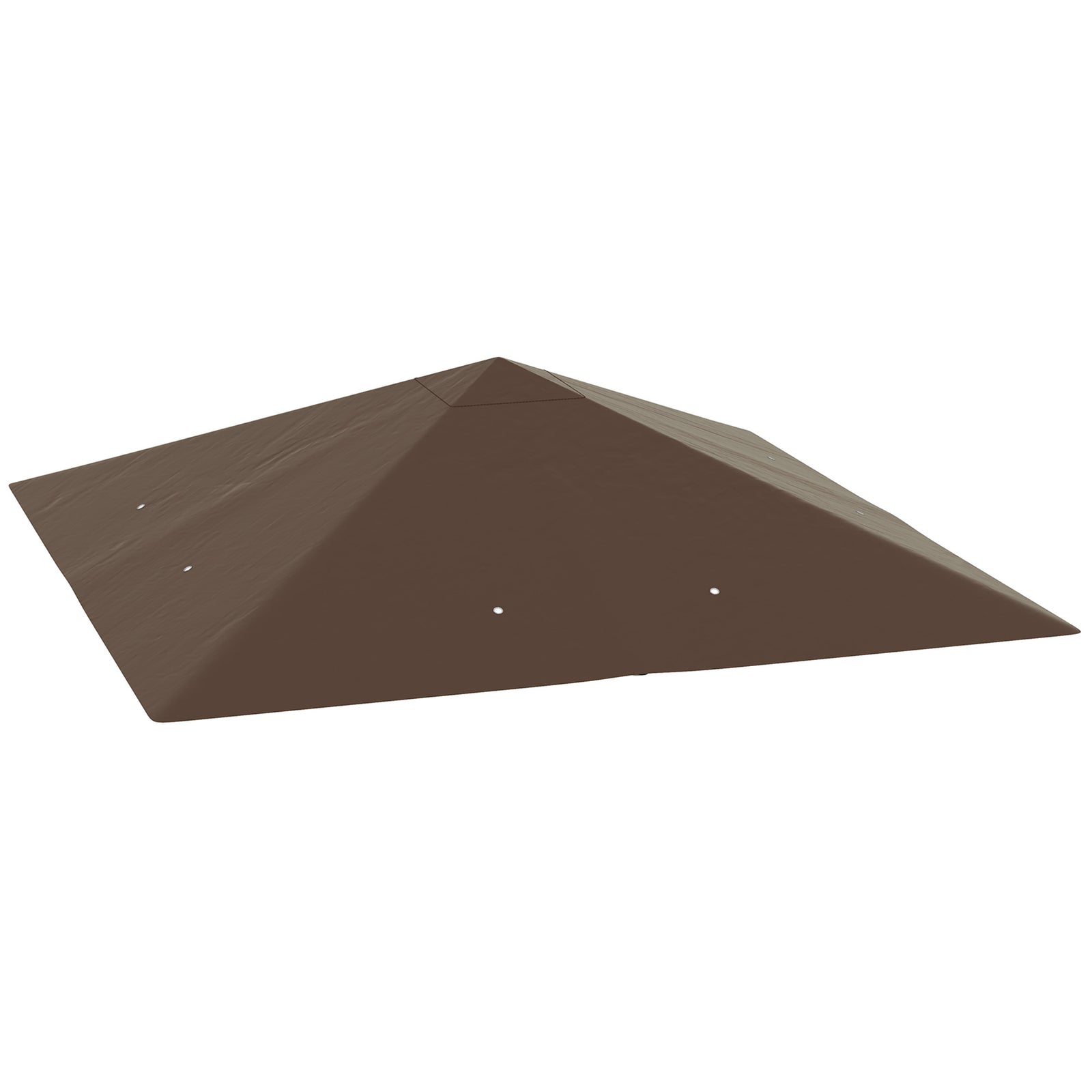 3x3m Gazebo Canopy Replacement Cover With Drain Holes Upf30+ | Brown