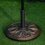 13kg Round Parasol Base Heavy Duty Cement Stand | Bronze