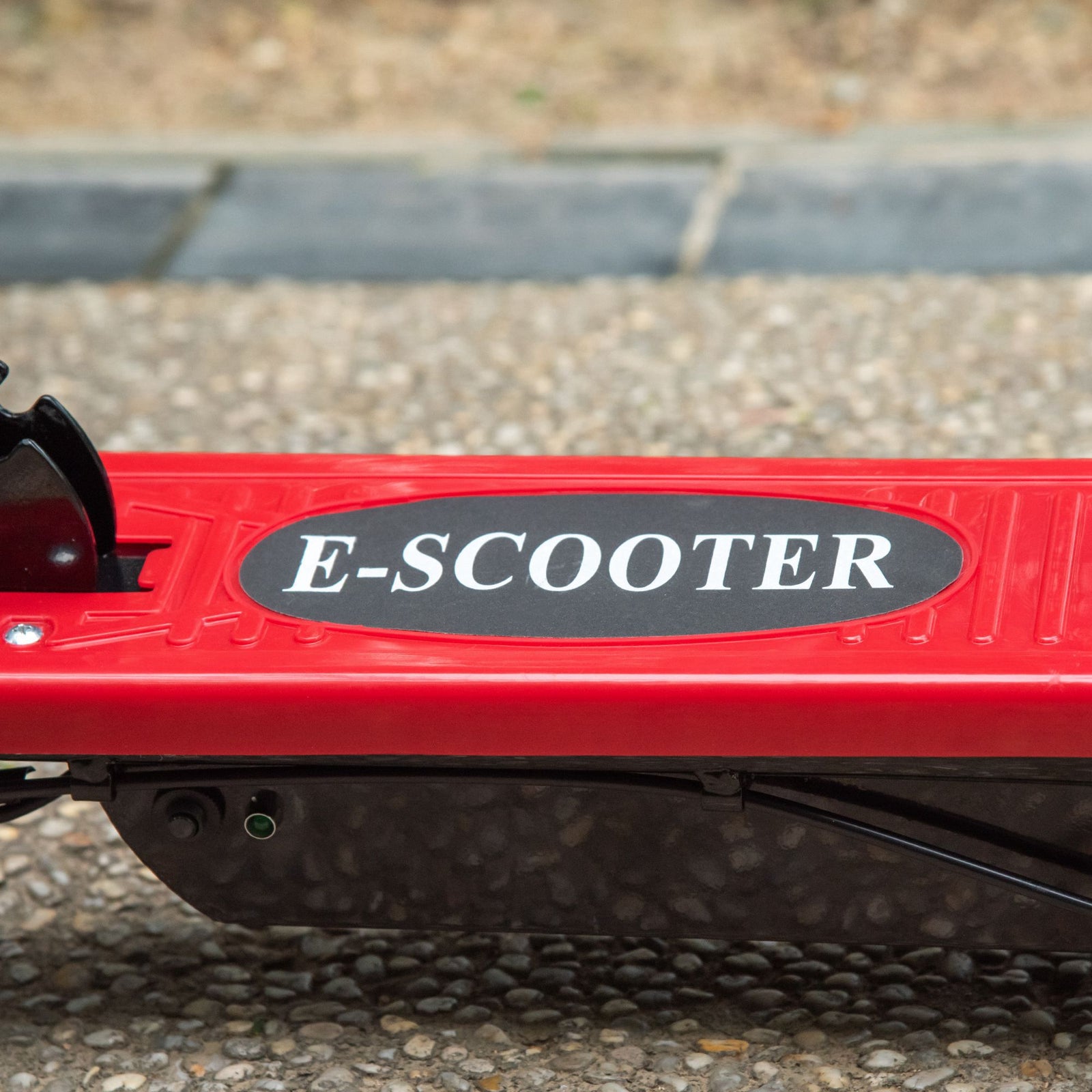 Foldable Powered Scooter With Adjustable Seat And Brake | Red
