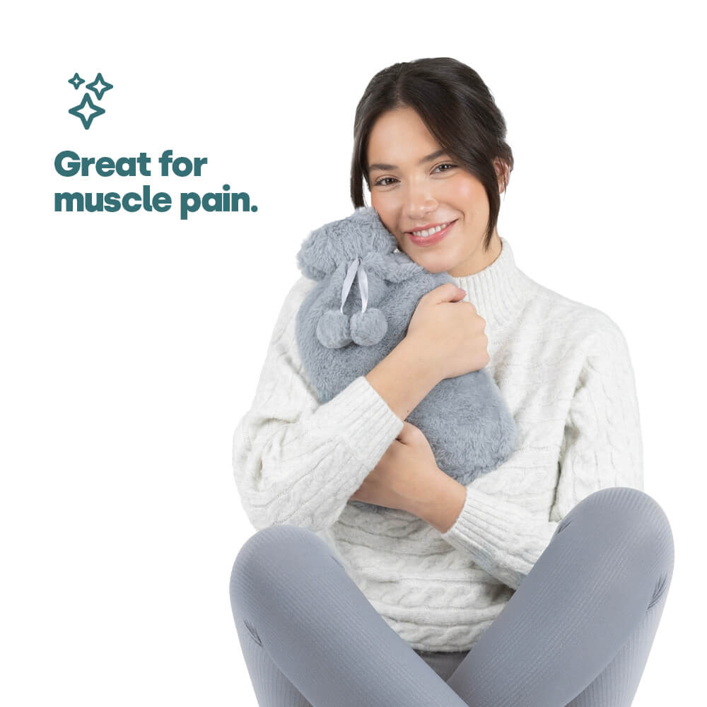 Plush Hot Water Bottle | Gray