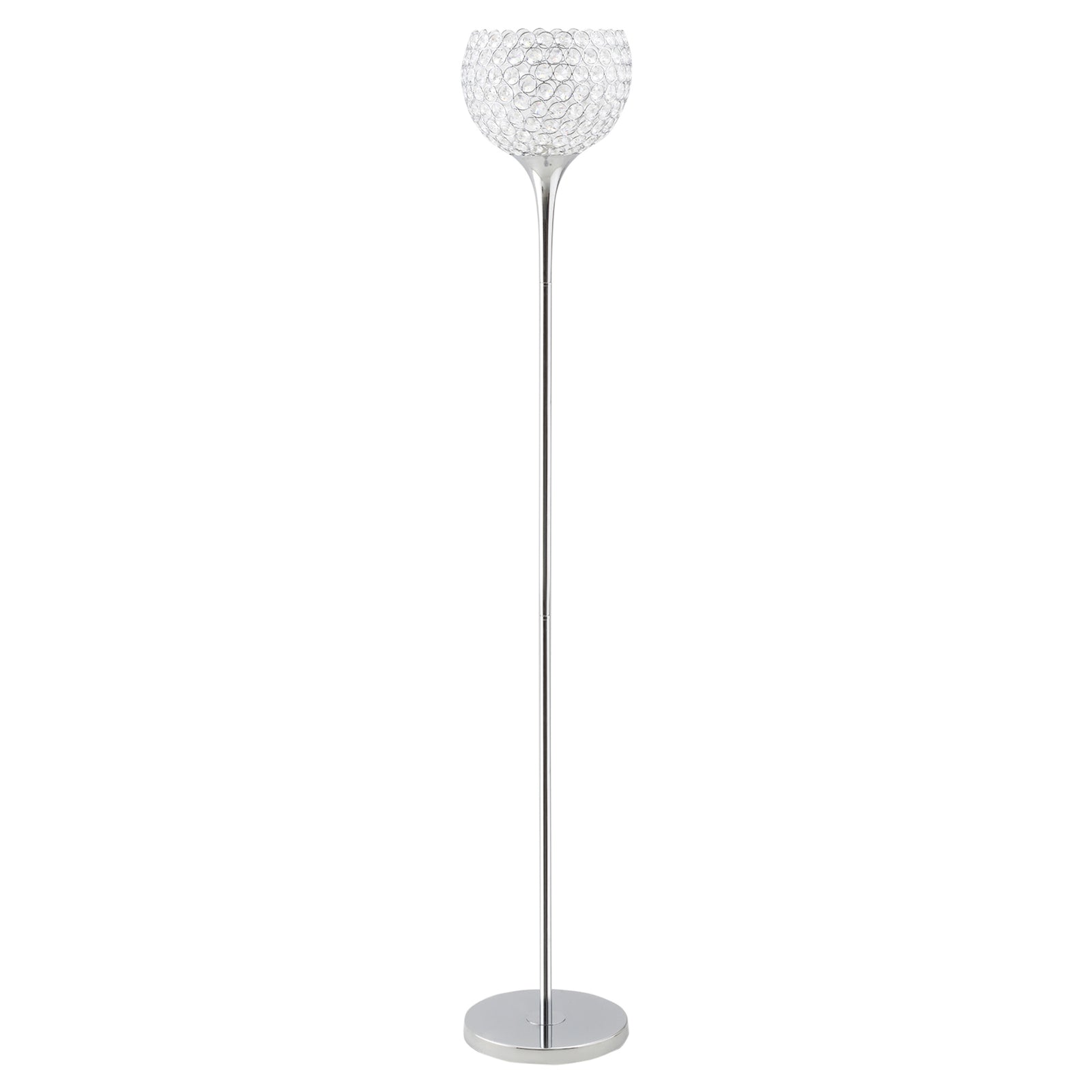 Modern Floor Lamp With K9 Crystal Lampshade Living Room