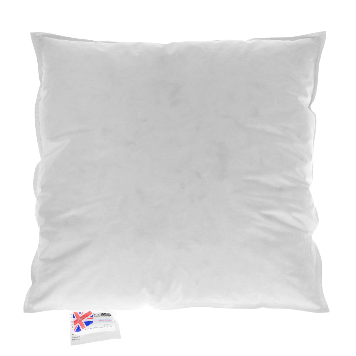 Goose Down Cushion Pad | 60cm x 60cm | White