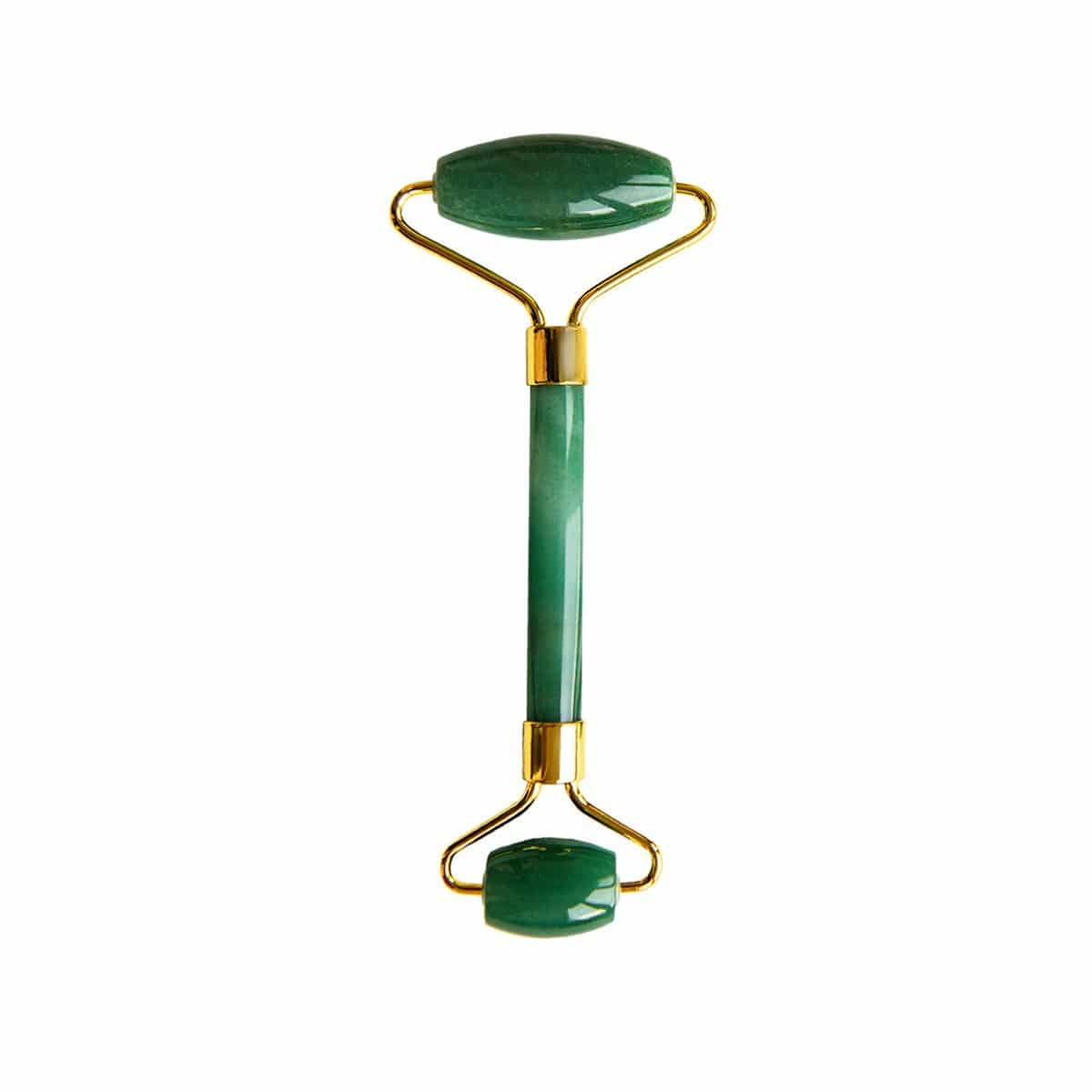 Aventurine Jade Soothing Energy Facial Rollers (gold Handle)