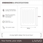 Electric Under Blanket | King | White