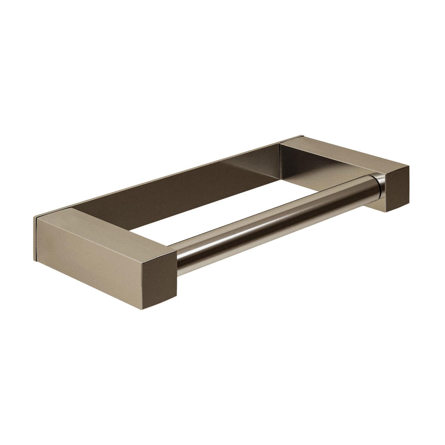 Toilet Roll Holder, Silver Gloss, Wall-mounted, 7,5 Cm. Collection Metric