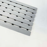 Non-slip Pvc Duckboard Shower Mat - 61cm X 25cm | Grey