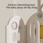 Yellow Duck Toddler Playset With Slide, Swing, Basketball Hoop & Toy Storage – Cute & Safe Hdpe Activity Center For Kids