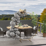 Wedding Arch Round Backdrop Stand For Birthday Party | 222cm | Gold