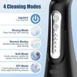 Dyzi Cordless Water Flosser – Rechargeable Oral Irrigator With 4 Modes  Usb Charging