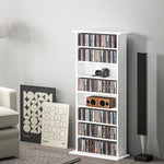 Cd Storage Unit Dvd Tower Blu-ray Storage Shelf For Office | Small | White