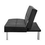 Britney Linen Sofa Bed 3 Seater | Black