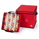 Collapsible 64 Christmas Bauble Storage Bag | One Size | Red