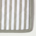 HOMESCAPES Grey Stripe Cotton Pot Holder
