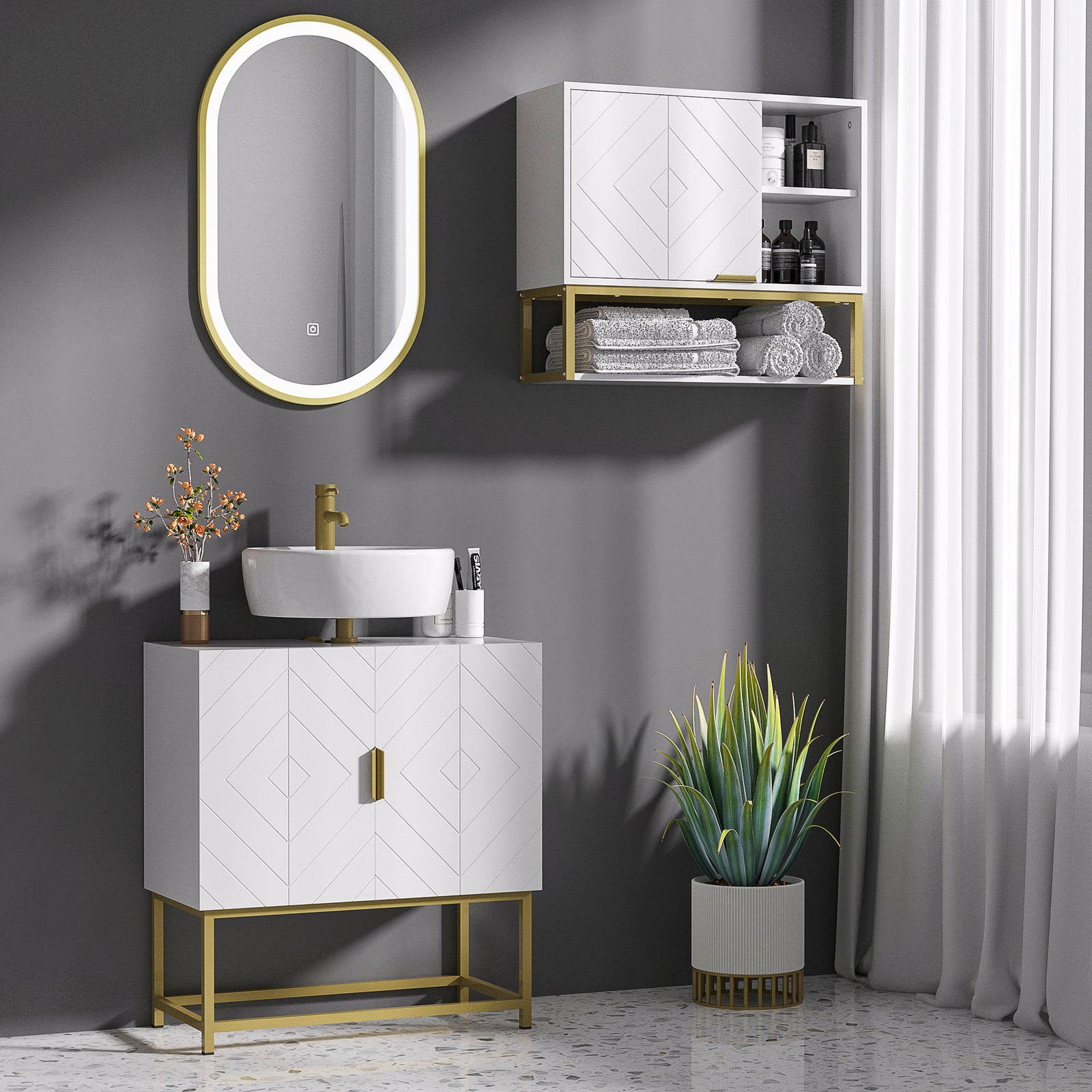 Bathroom Sink Cabinet Under Sink Cabinet Wooden Basin