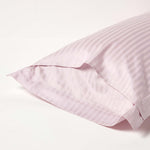 Egyptian Cotton Satin Stripe Oxford Pillowcase 330 Tc | King Pillow Case | Dusky Pink