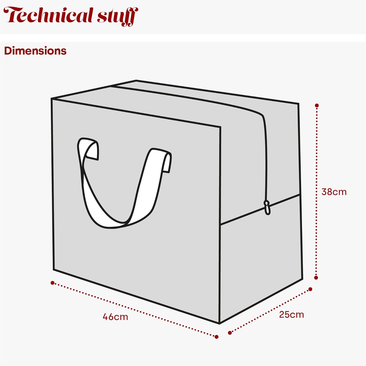 Durable Decoration Storage Bag For Lights, Baubles & Wreaths