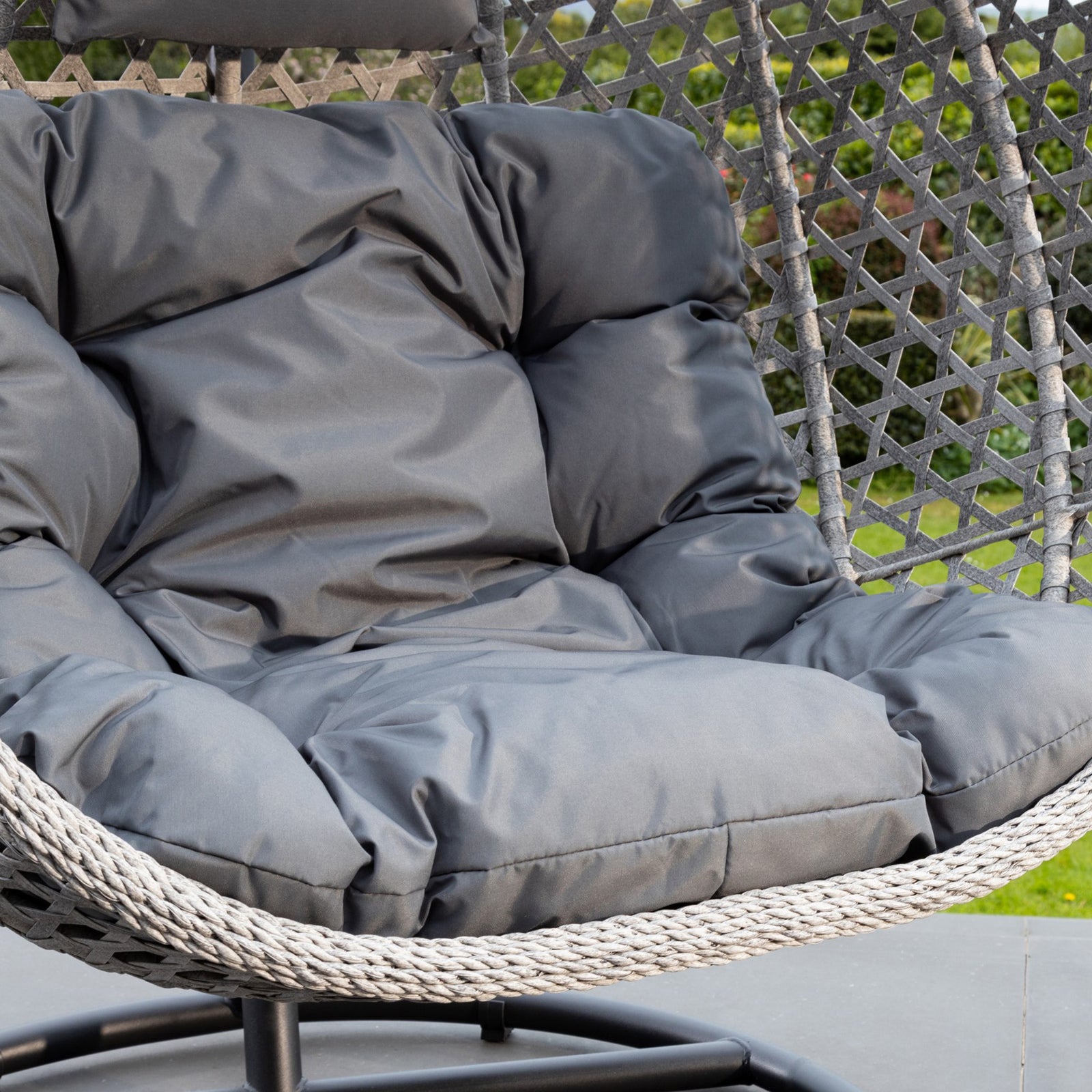 Oakley Double Swing Egg Pod Chair | Dark Grey