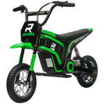 24v Kids Electric Motorbike With Twist Grip Throttle, Music, Horn | Green