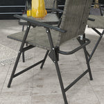 Outdoor 4 Pieces Patio Set, Mesh Fabric | Brown