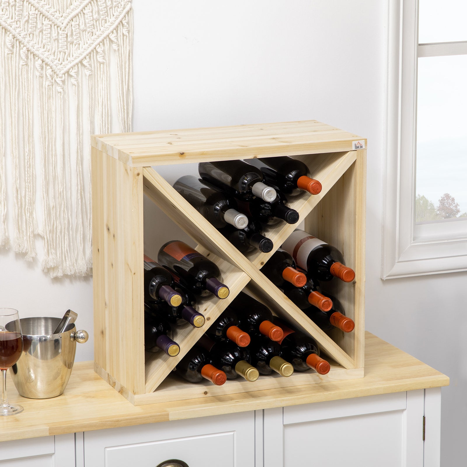 Tabletop Wine Rack, 24 Bottles