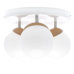 Sfera Designer Ceiling Lamp Hand Made Scandi Style Natural Wood Detail
