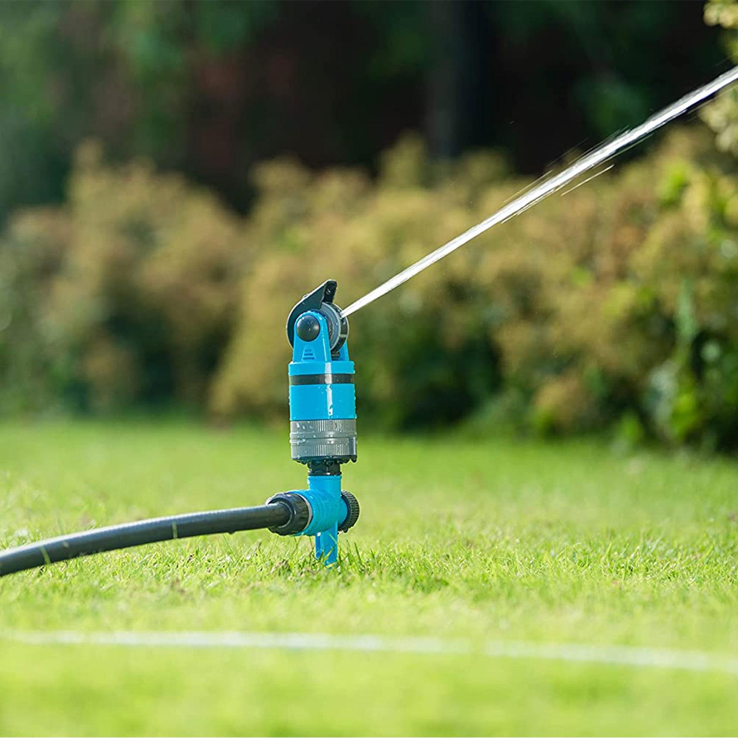 Multiflo Sprinkler 360 Rotating Adjustable For Garden | Blue