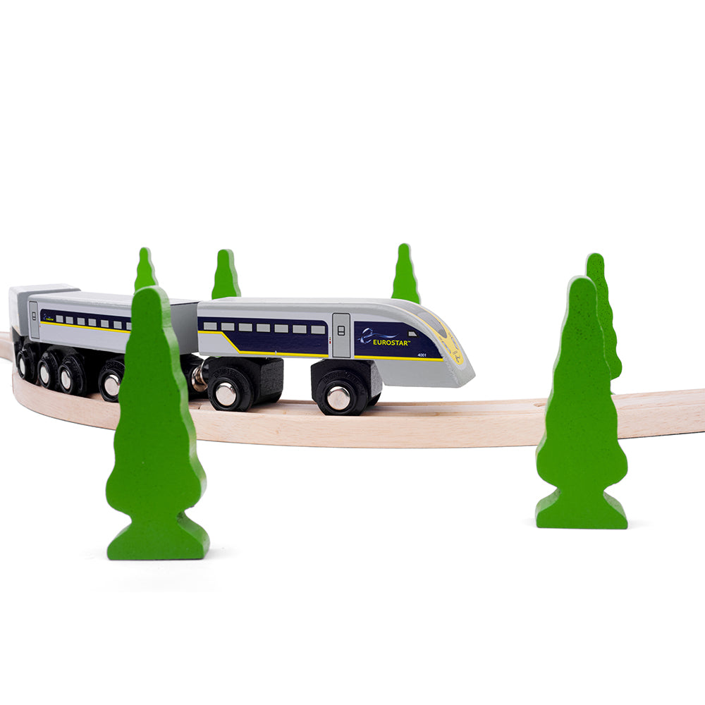 Wooden Replica of the Eurostar Train