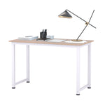 Computer Desk Dining Table Writing Table With Metal Frame | White