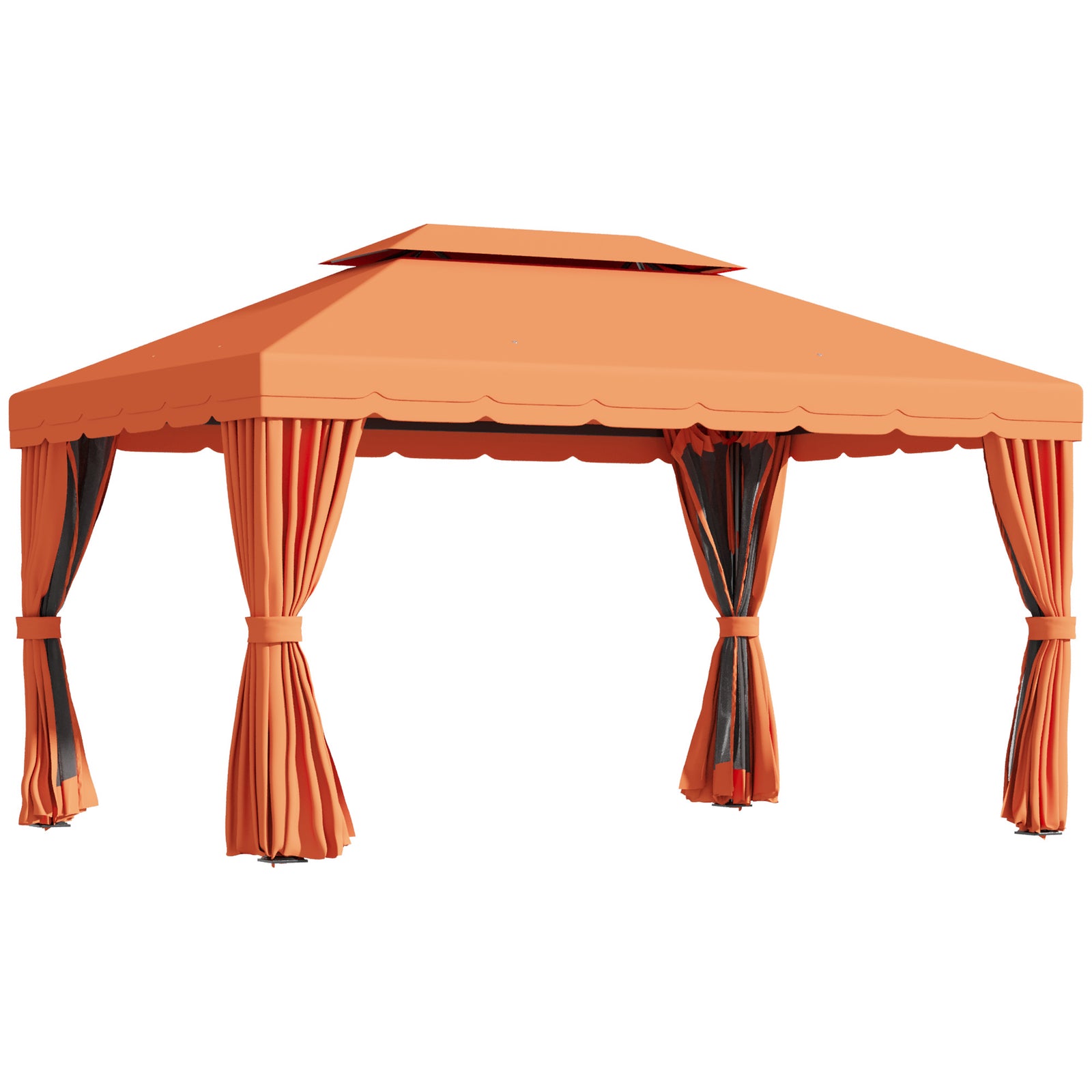 3m X 3.6m Aluminium Gazebo Canopy Patio Marquee Party Tent | Orange